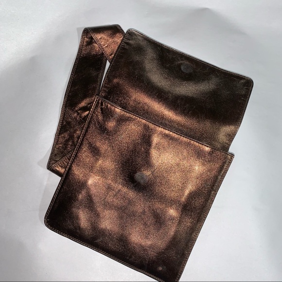 authentic CHANEL metalic copper calfskin crossbody bag $2800 - Picture 14 of 14